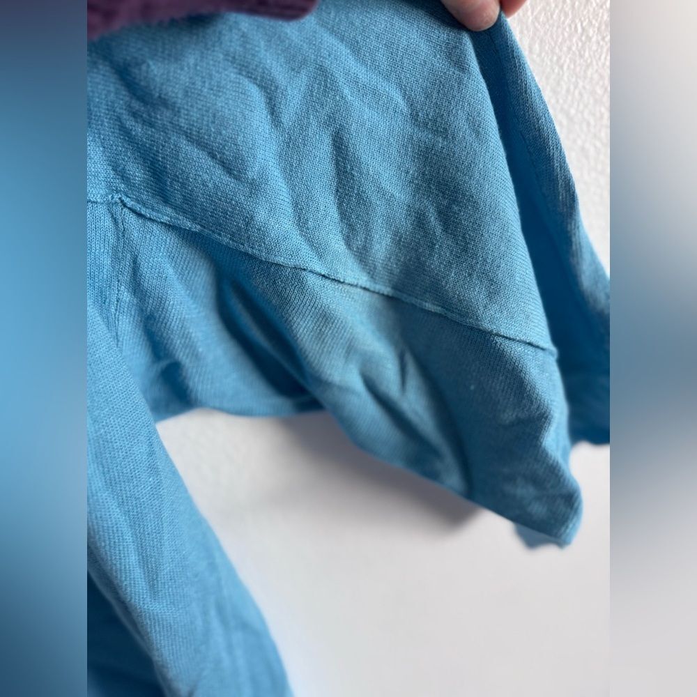 J. Jill Women’s Linen Blend Long Sleeve Top Blue Comfort SIZE Large Tall Basics - Picture 5 of 11